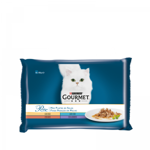 PURINA® GOURMET® Perle за котки в зряла възраст,Печено месо в сос с Патица, Асортимент 4х85 g