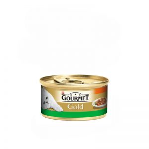 PURINA® Gourmet Gold Savoury Cake chicken and carrots - пай  пилешко месо и моркови за котки в зряла възраст, 85 гр.