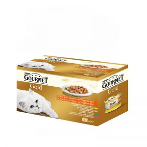 PURINA® GOURMET® Gold за котки в зряла възраст, Хапки в сос, Асортимент 4х 85 g