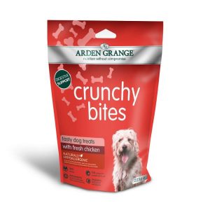 Arden Grange Crunchy Bites Chicken - хрупкави бисквити с Пилешко месо 225 гр.