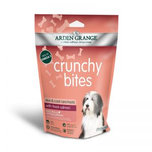 Arden Grange Crunchy Bites Salmon - хрупкави бисквити със Сьомга 225 гр.