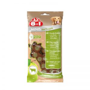 8in1 Minis – лакомство за кучета със говеждо месо и ябълка 100 гр.