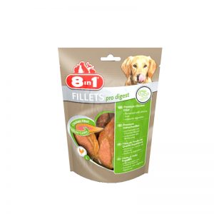 8in1 Fillets pro Digest - пилешки филенца обогатени със съставки за правилно храносмилане 80 гр.