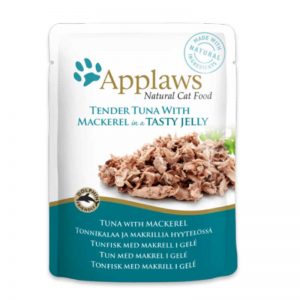 Applaws Tuna Wholemeat with Mackerel in Jelly - риба тон и скумрия в желе 70 гр.