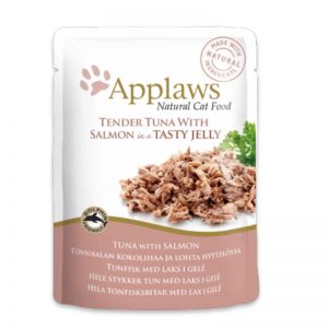 Applaws Tuna Wholemeat with Salmon in Jelly - риба тон и сьомга в желе 70 гр.