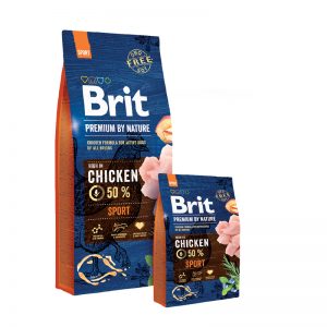 Brit Premium by Nature Sport - пълноценна храна за активни кучета, подходяща за всички породи