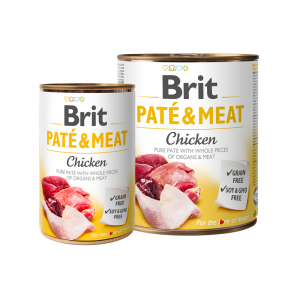 Brit Pate & Meat - Chicken - с говеждо месо, хапки в пастет