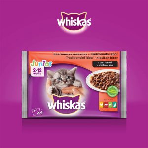 Whiskas Pouch Junior - Джуниър 4х100 g