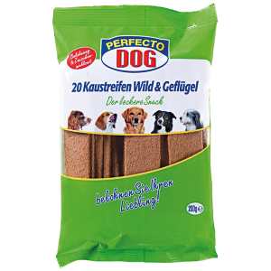Perfecto Dog - Ленти с пиле и дивеч 20 бр./200 гр.
