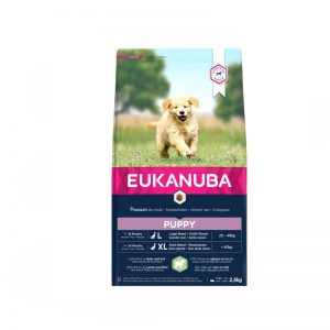 EUKANUBA DOG PUPPY LR LMBRC 12+2 BoB-Храната е подходяща за за кучета големи и гигантски породи